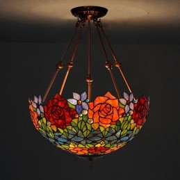 45 cm Rose Tiffany hanglamp...