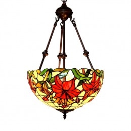 40 cm rode Tiffany hanglamp...