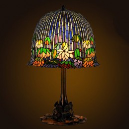 Retro Tiffany glas-in-lood...