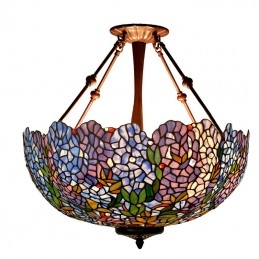 55 cm blauwe hanglamp van...