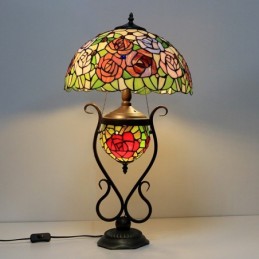 Tiffany lamp glas-in-lood...